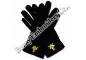 Masonic Regalia Hands Embroidery Gloves